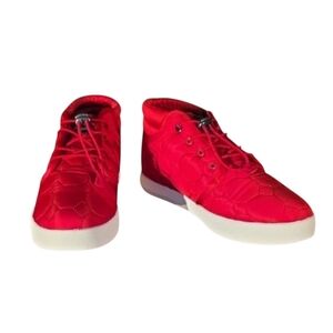 Sun + Stone Men's Red Quilted Sneakers